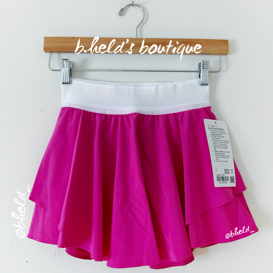 lululemon Court Rival High-Rise Skirt in Sonic Pink, Size 2