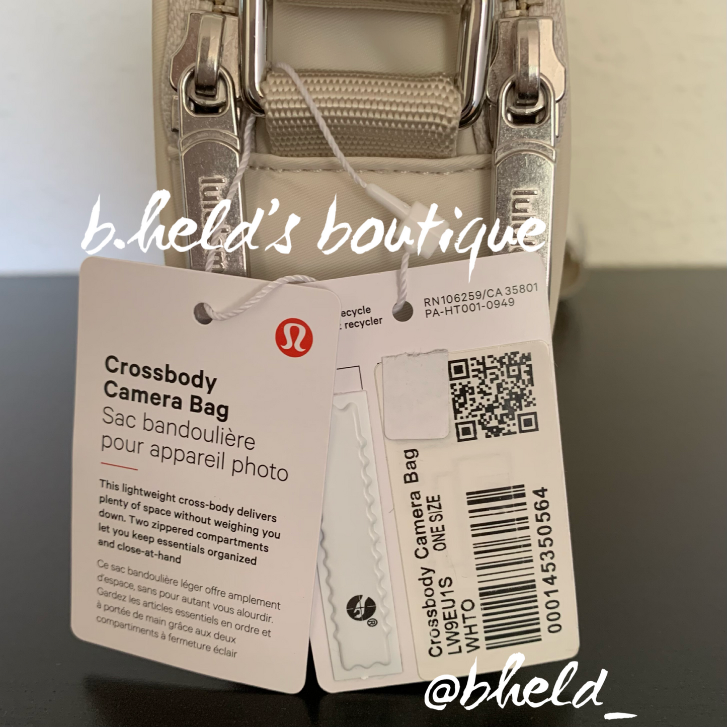 lululemon Crossbody Camera Bag in White Opal, One Size