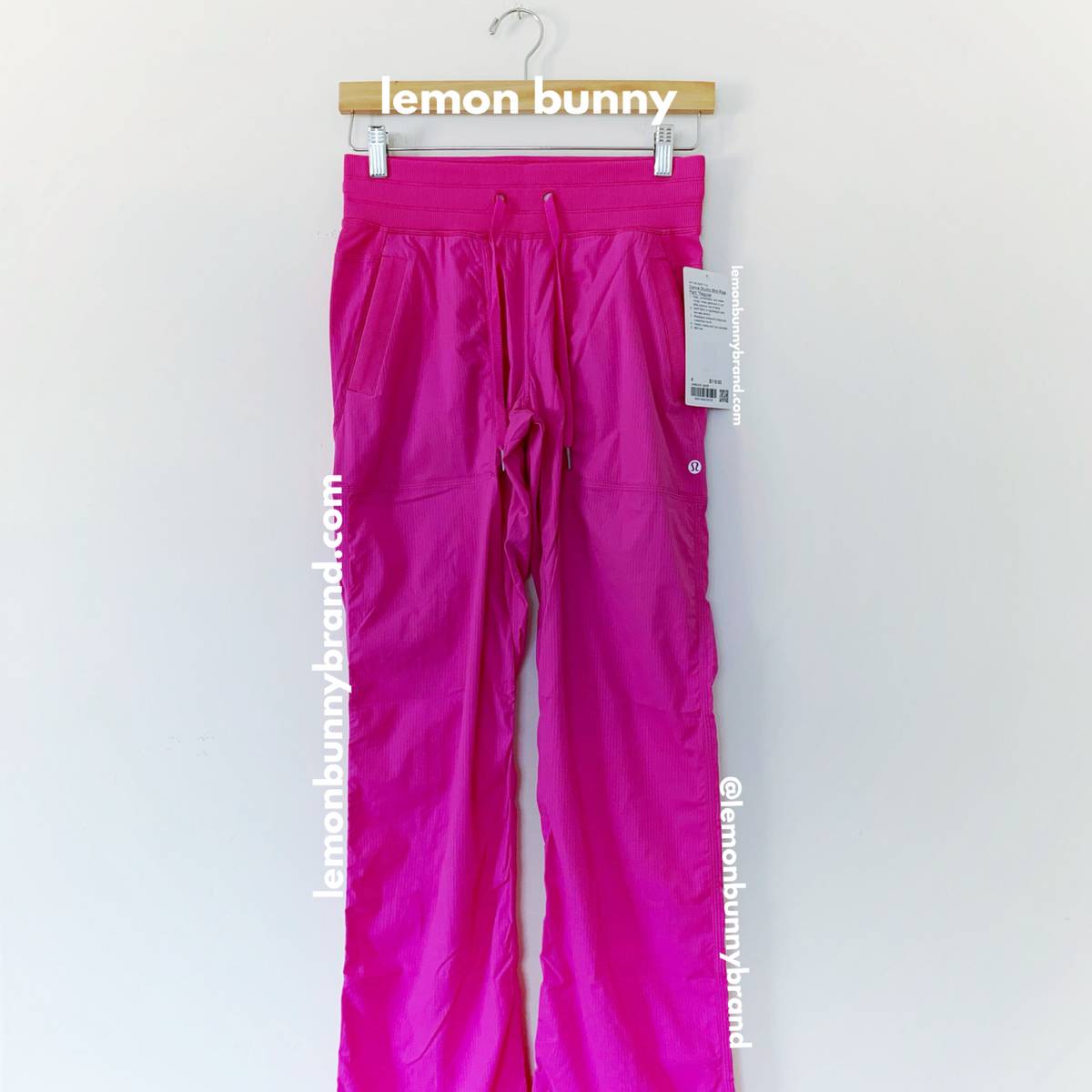 *lemon bunny Curated Bundle: 2 lululemon Dance Studio Pants in Sonic Pink & Java, Size 4