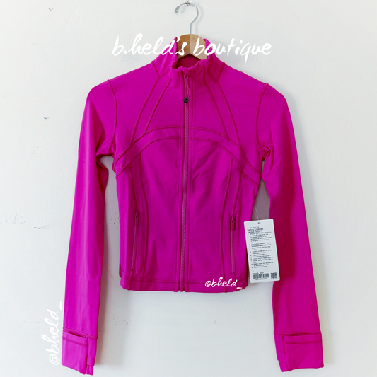 lululemon Define Cropped Jacket *Nulu in Sonic Pink, Size 4