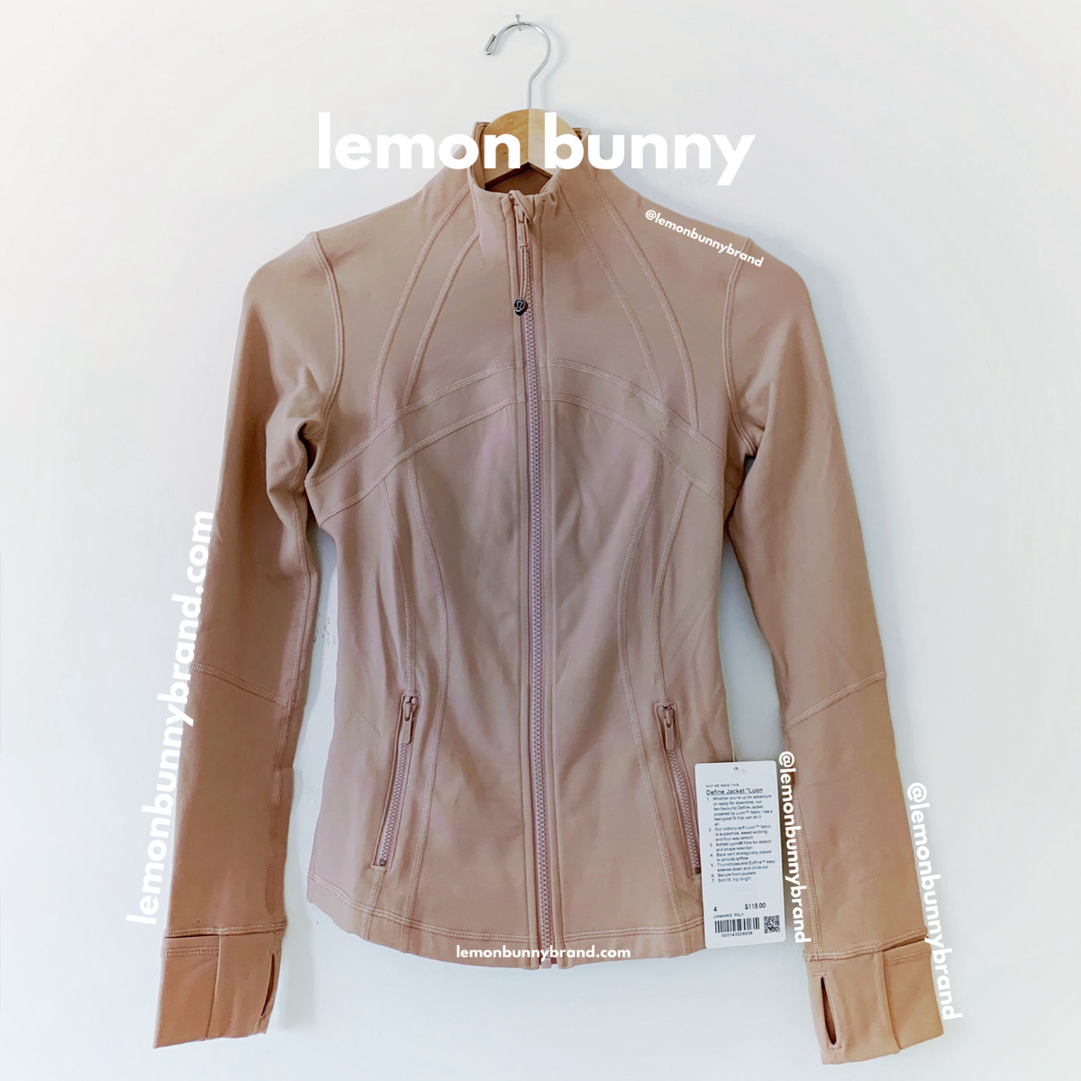 lululemon Define Jacket *Luon in Pink Clay, Size 4