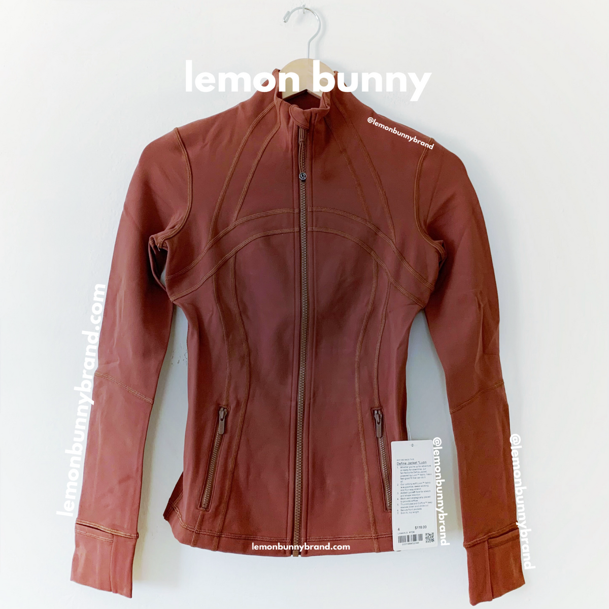lululemon Define Jacket *Luon in Roasted Brown, Size 4