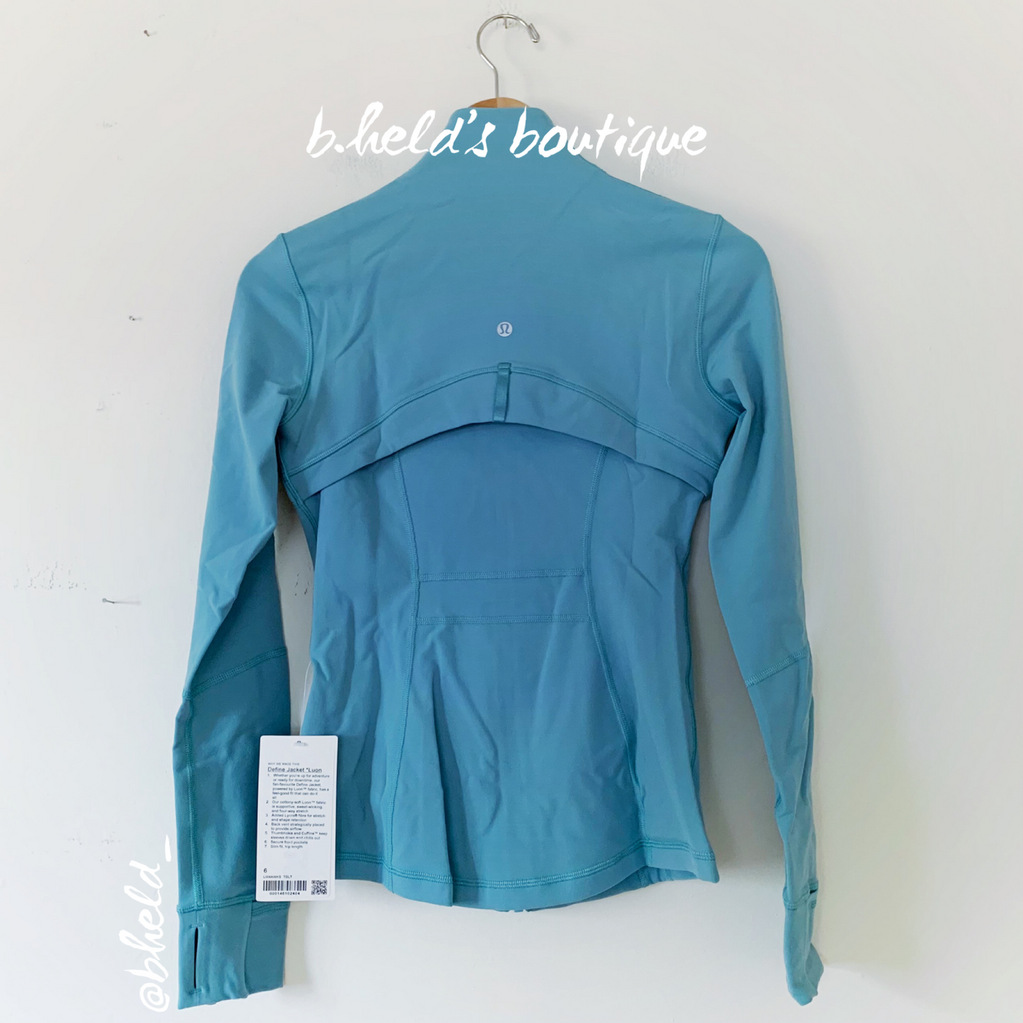 lululemon Define Jacket *Luon in Tidal Teal, Size 6