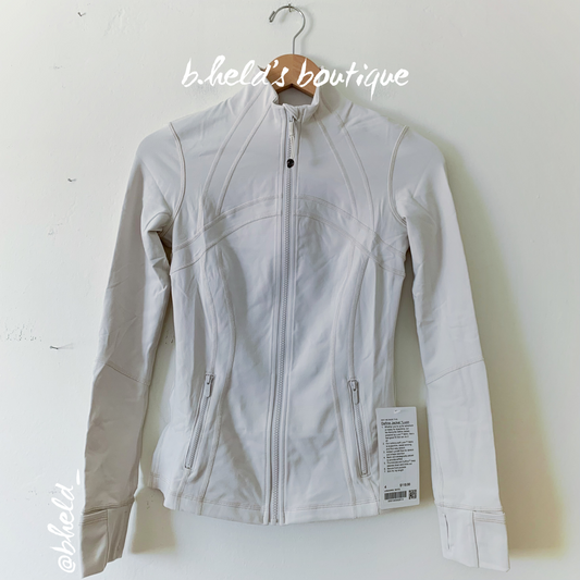 lululemon Define Jacket *Luon in White Opal, Size 4