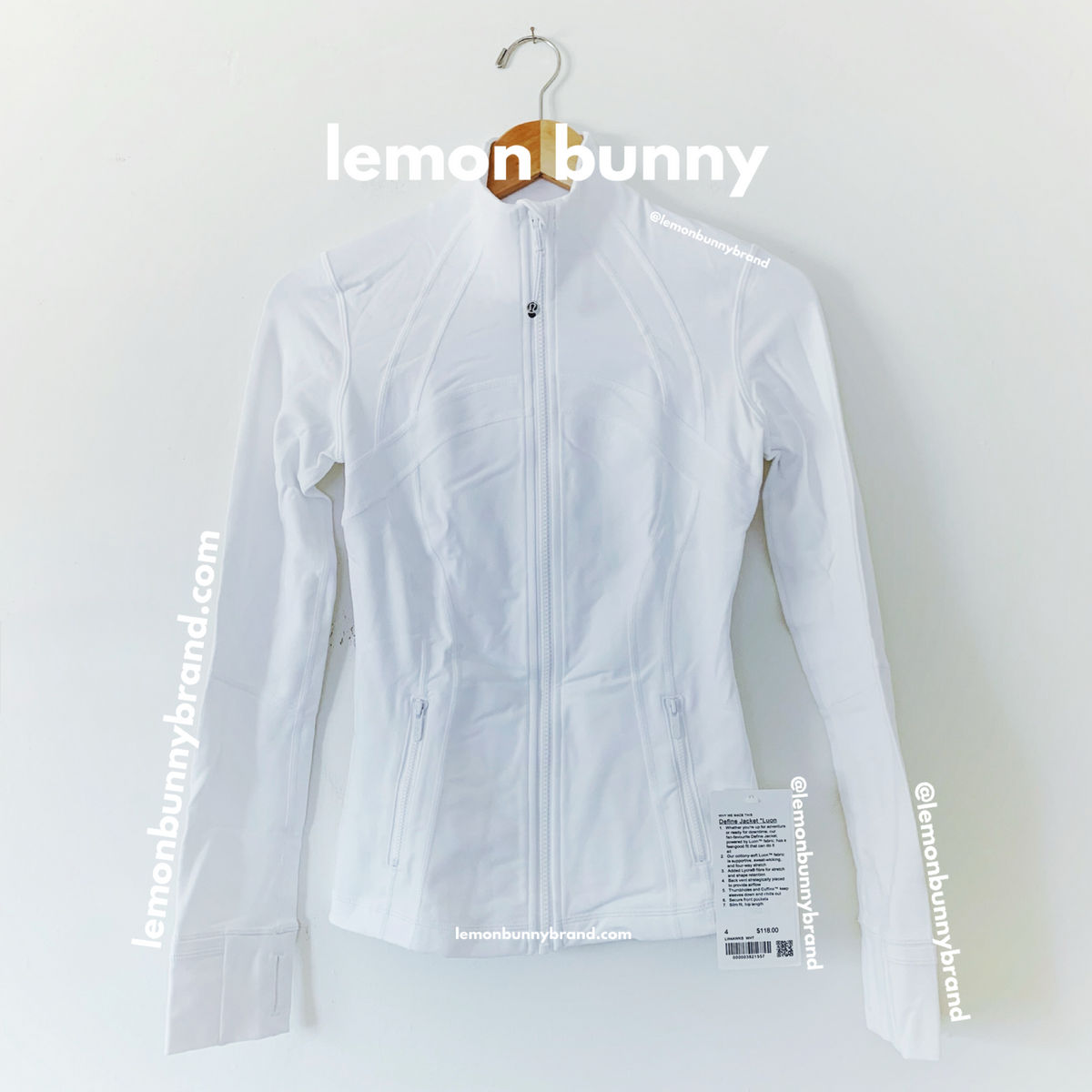 lululemon Define Jacket *Luon in White, Size 4