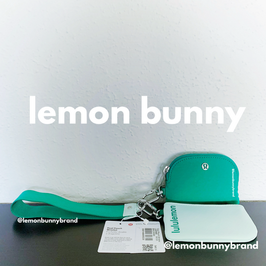 lululemon Dual Pouch Wristlet in Emerald Ice/Mint Moment, One Size