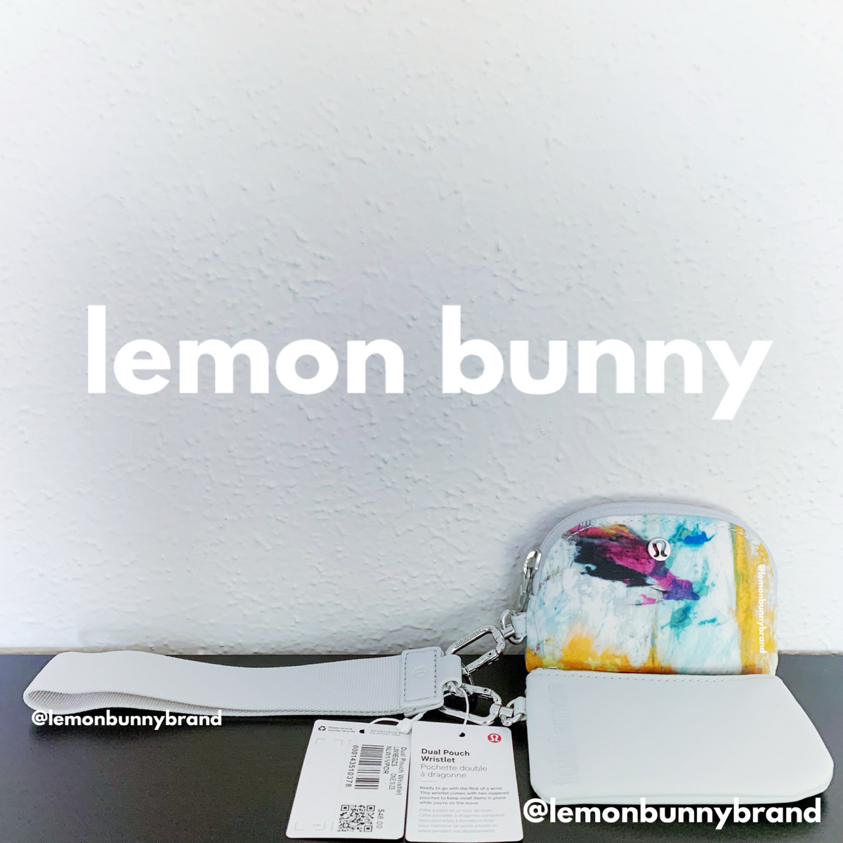 lululemon Dual Pouch Wristlet in No Limits White Multi/Vapor, One Size (Version 02)
