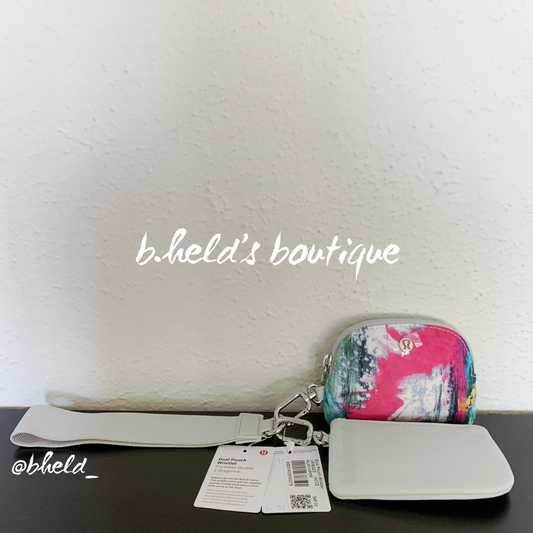 lululemon Dual Pouch Wristlet in No Limits White Multi/Vapor, One Size (Version 1)