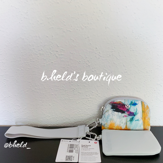 lululemon Dual Pouch Wristlet in No Limits White Multi/Vapor, One Size (Version 2)