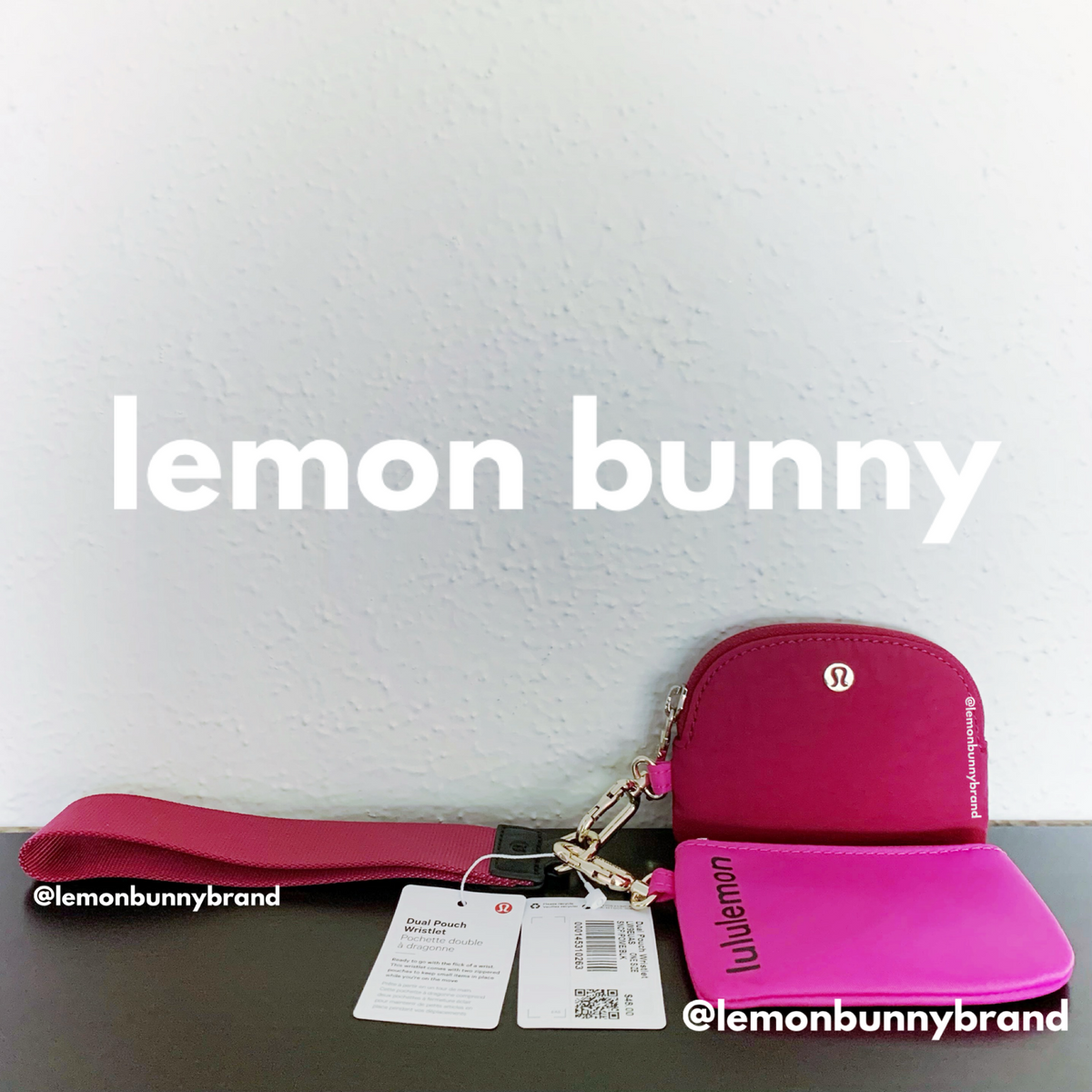 *lemon bunny Curated Bundle: 8 lululemon Dual Pouch Wristlets in Ombré Pastels