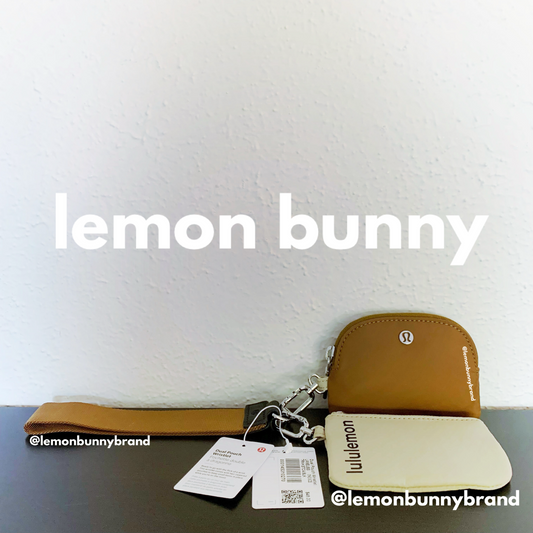 lululemon Dual Pouch Wristlet in Trench/Burnt Caramel/Black, One Size