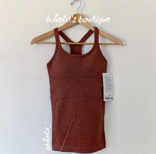 lululemon Ebb To Street Tank Top in Ancient Copper, Size 4