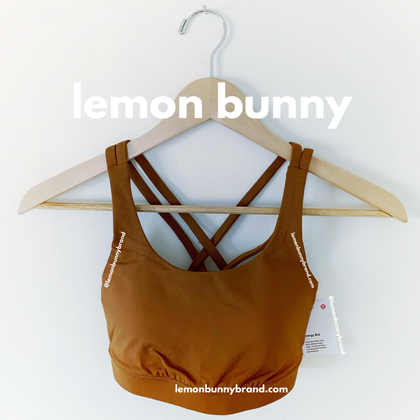 lululemon Energy Bra in Copper Brown, Size 4