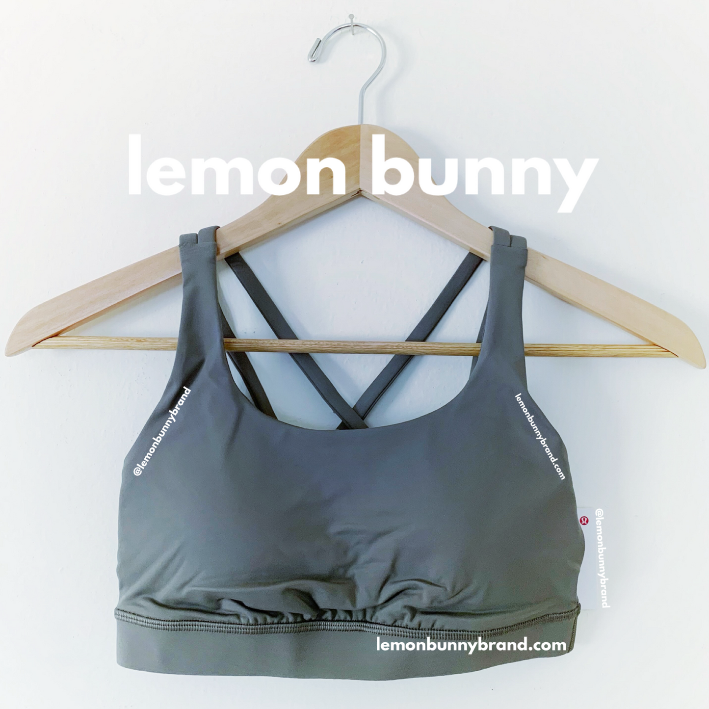 lululemon Energy Bra in Grey Sage, Size 4