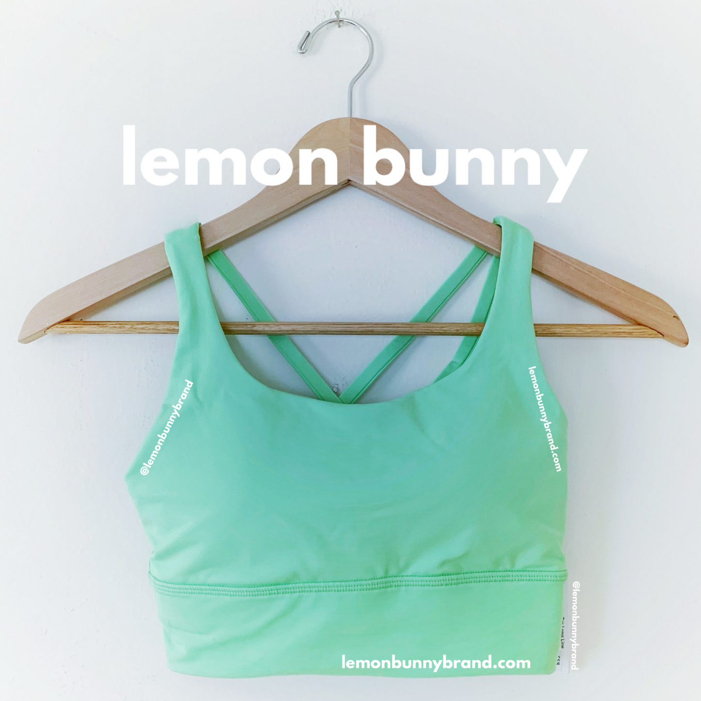 lululemon Energy Bra Long Line in Scream Green Light, Size 4