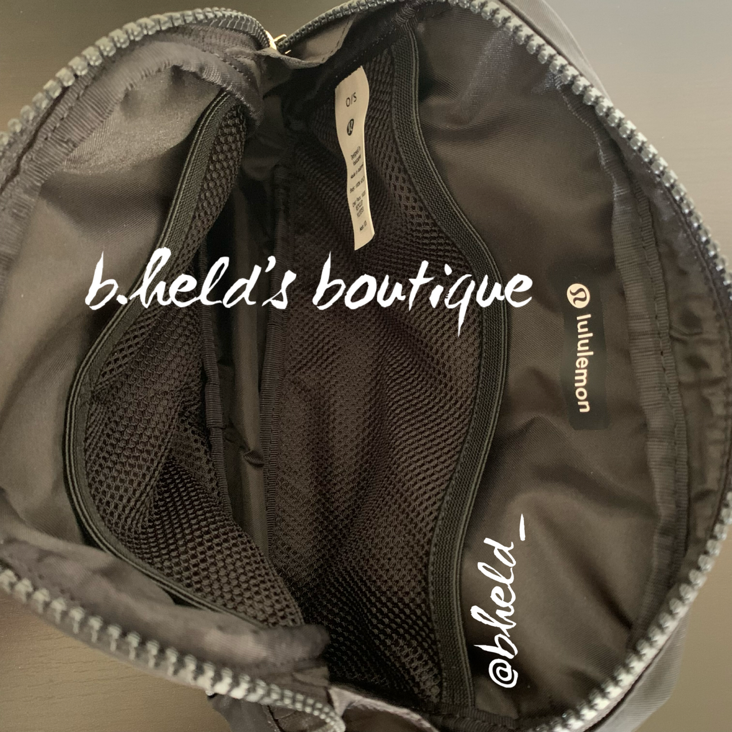 lululemon Everywhere Belt Bag *Large Version (2 L) in Black/Gold, One Size