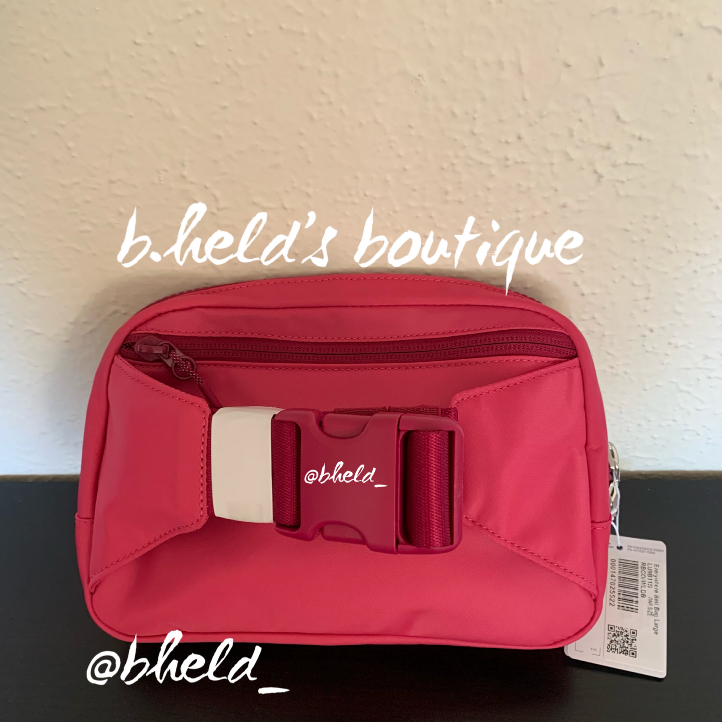 lululemon Everywhere Belt Bag *Large Version (2 L) in Raspberry Coulis/Wild Berry, One Size