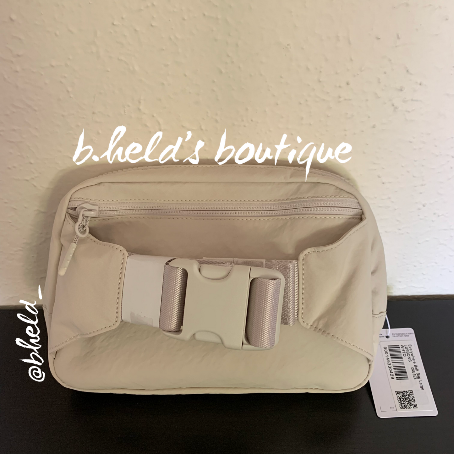 lululemon Everywhere Belt Bag *Large Version (2 L) in White Opal, One Size