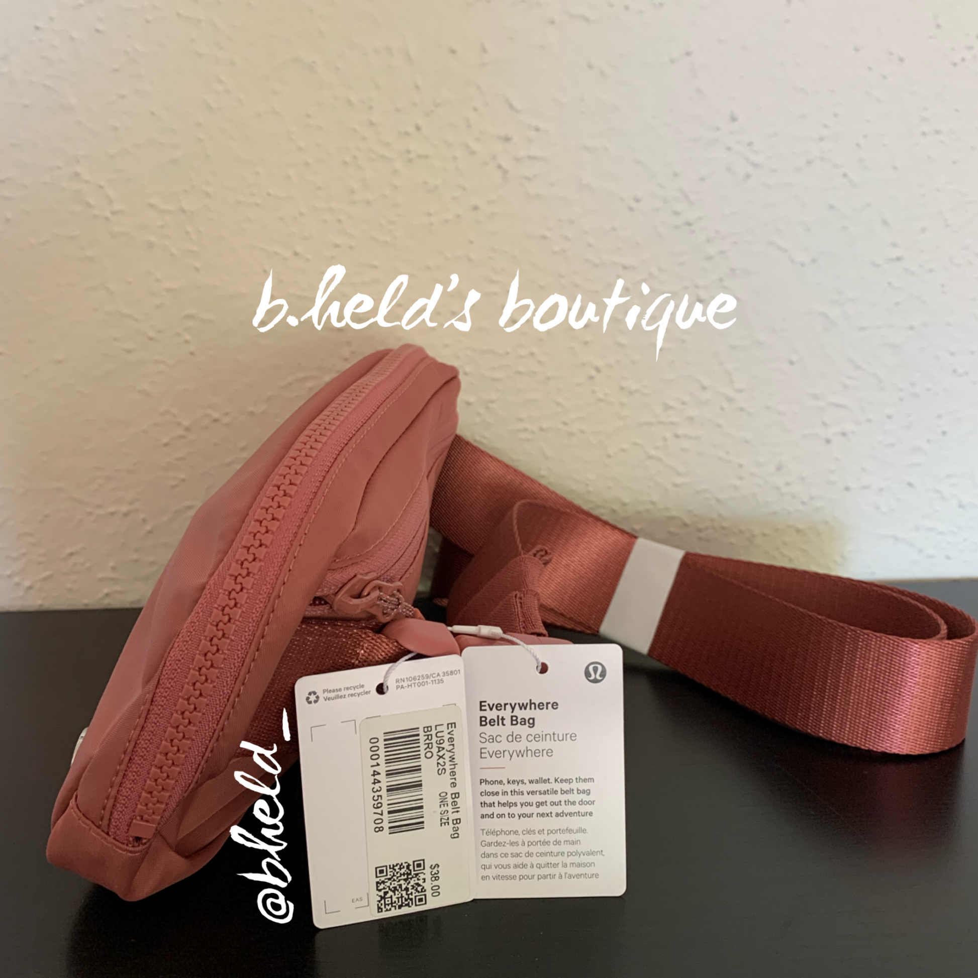 lululemon Everywhere Belt Bag (1 L) in Brier Rose, One Size – lemon bunny