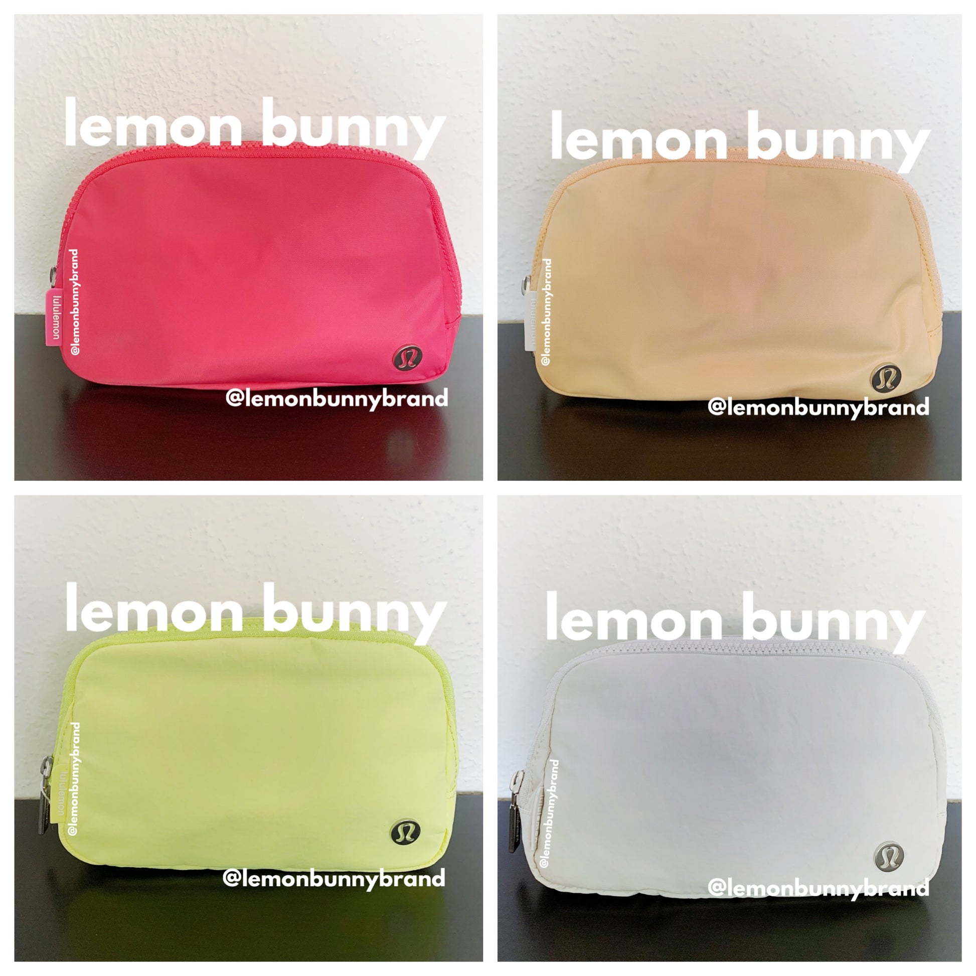 bunny belt bag lululemon *lemon Curated Bundle: 2 Everywhere Bags in Sonic Pink & Electric Lemon Happy bunny belt bag delivery