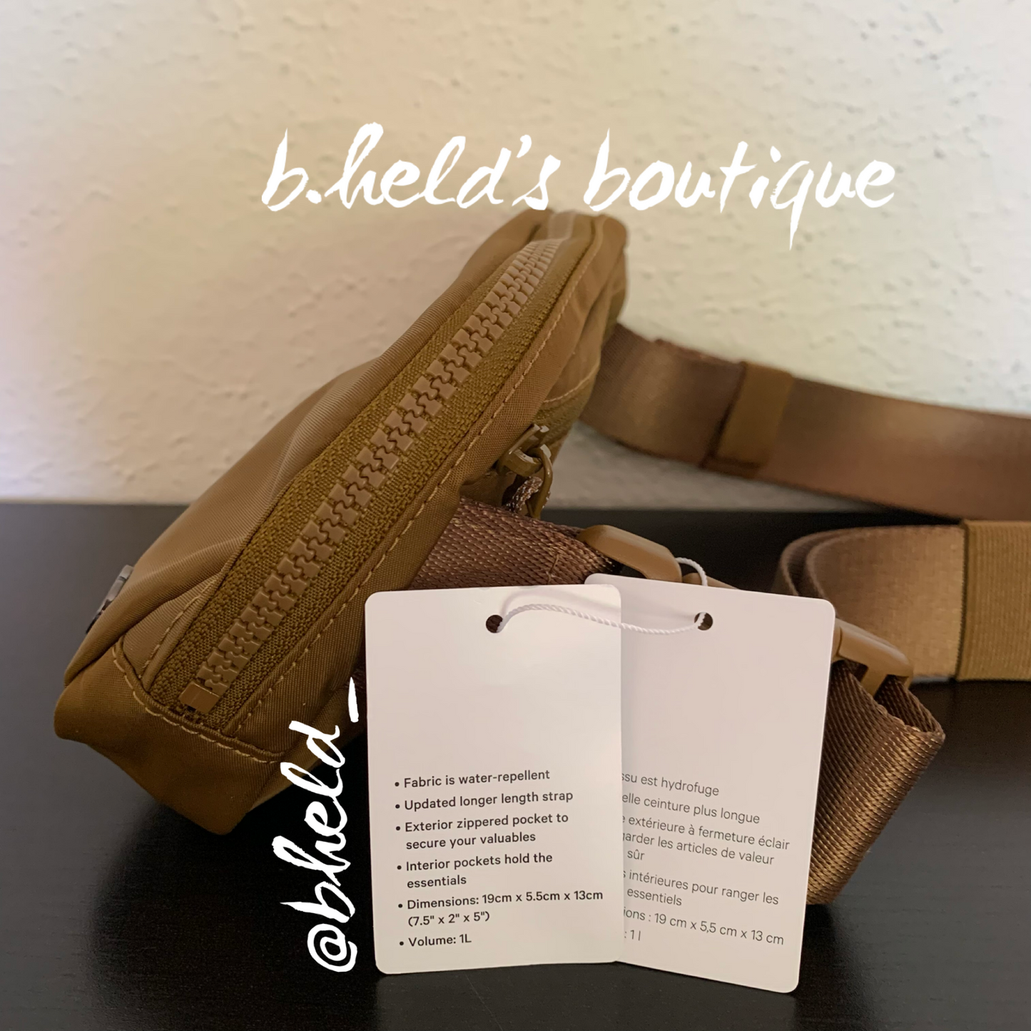 lululemon Everywhere Belt Bag (1 L) in Burnt Caramel, One Size