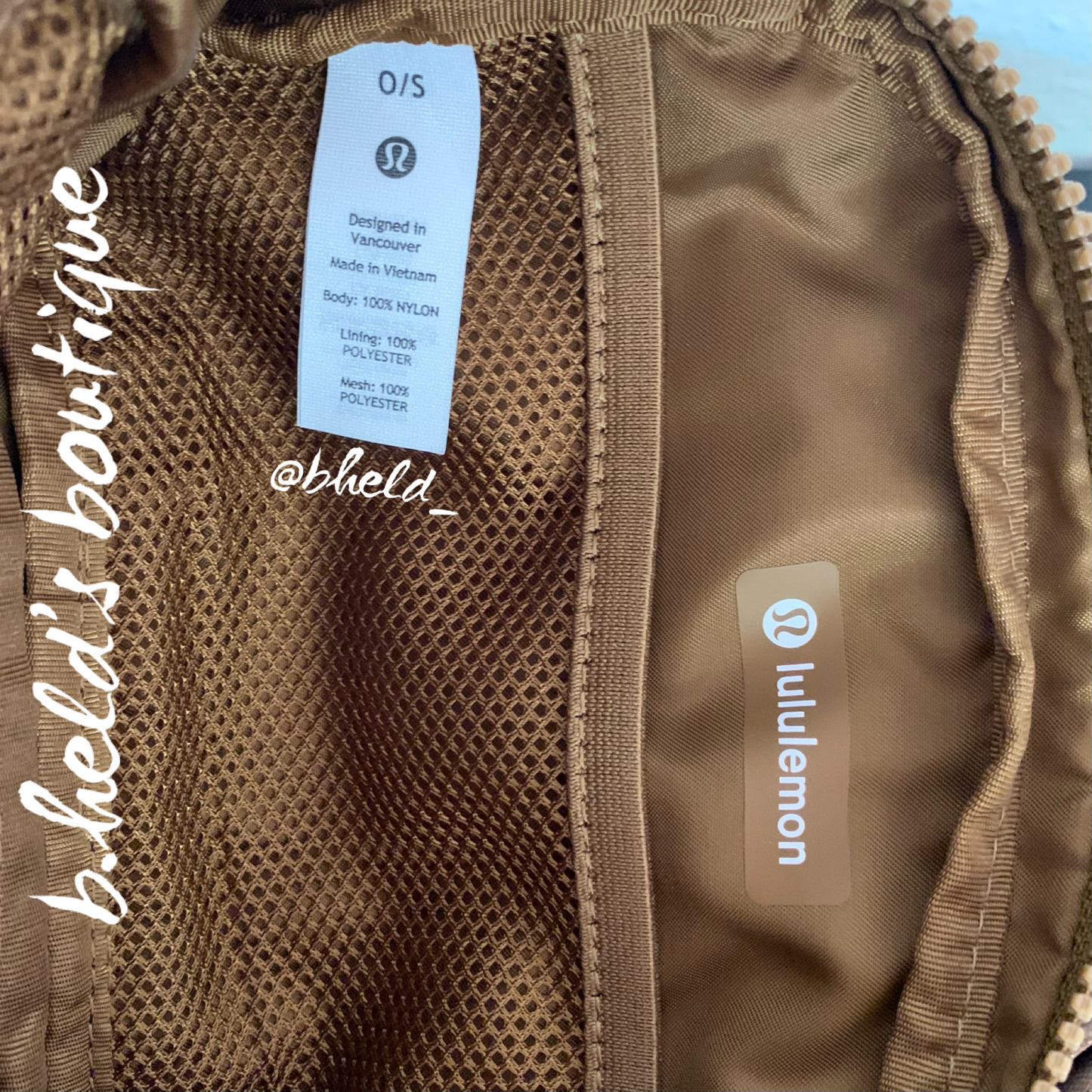 lululemon Everywhere Belt Bag (1 L) in Burnt Caramel, One Size