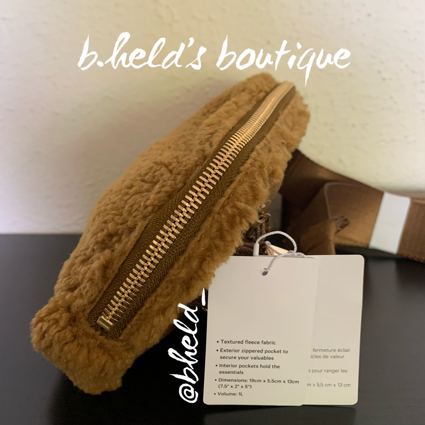 lululemon Everywhere Belt Bag *Fleece (1 L) in Burnt Caramel, One Size