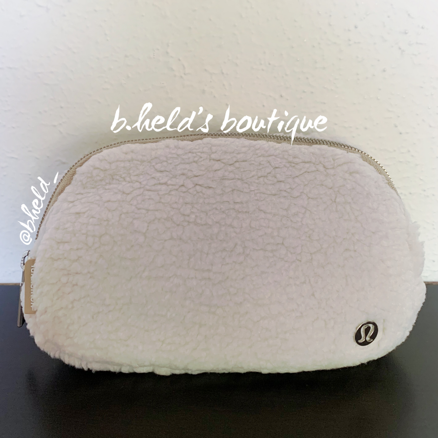 lululemon Everywhere Belt Bag *Fleece (1 L) in Natural Ivory/Trench, One Size