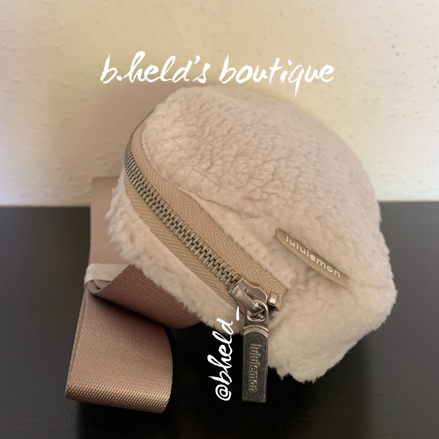 lululemon Everywhere Belt Bag *Fleece (1 L) in Natural Ivory/Trench, One Size