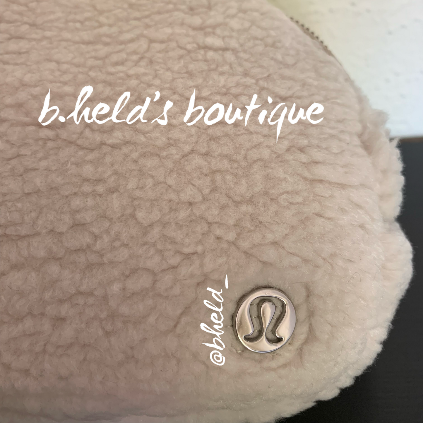lululemon Everywhere Belt Bag *Fleece (1 L) in Natural Ivory/Trench, One Size