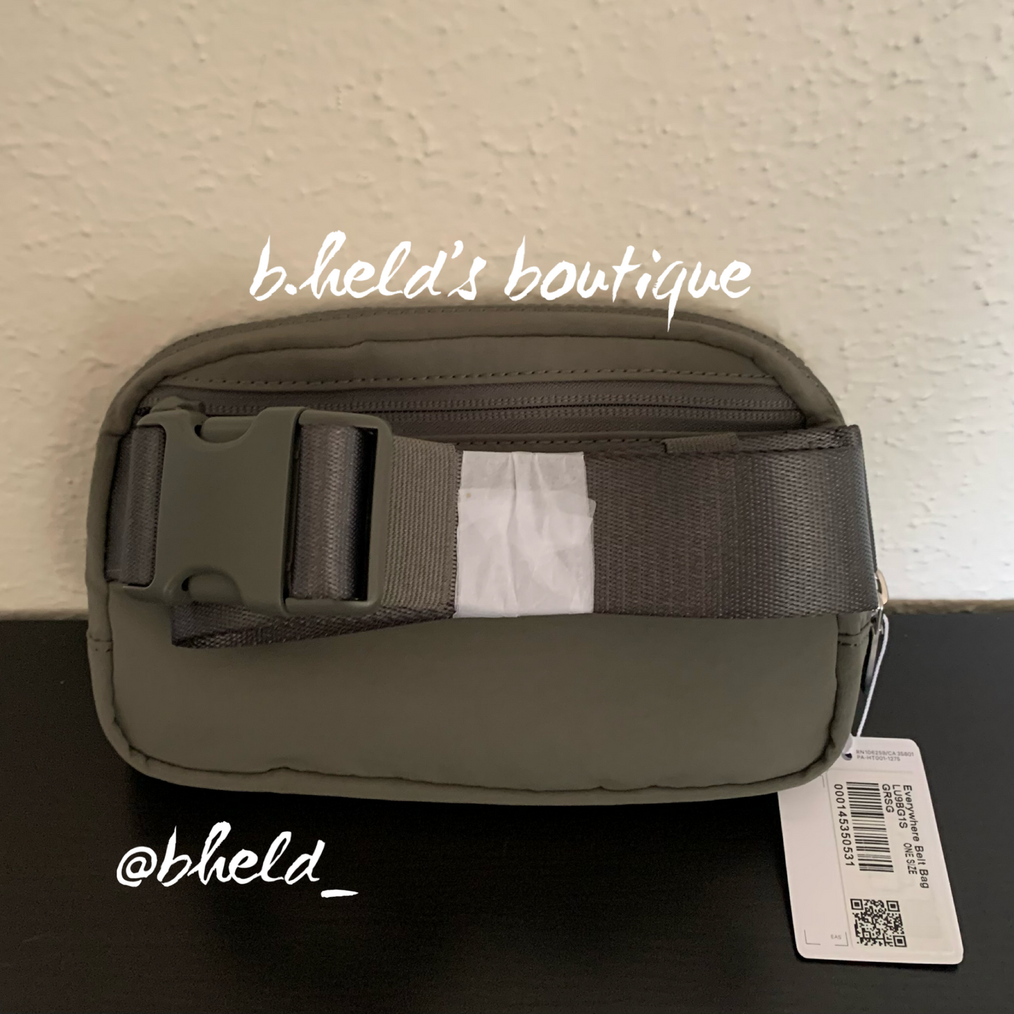 lululemon Everywhere Belt Bag (1 L) in Grey Sage, One Size