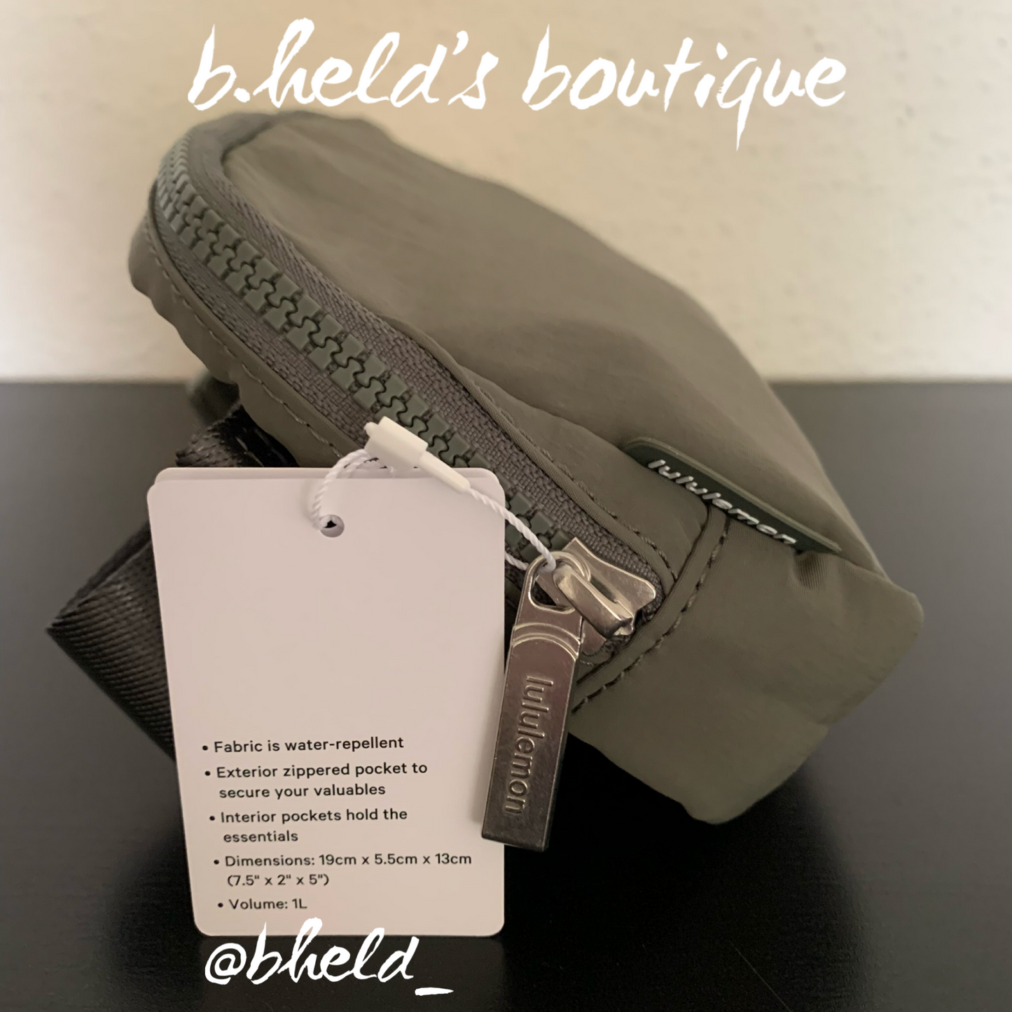 lululemon Everywhere Belt Bag (1 L) in Grey Sage, One Size