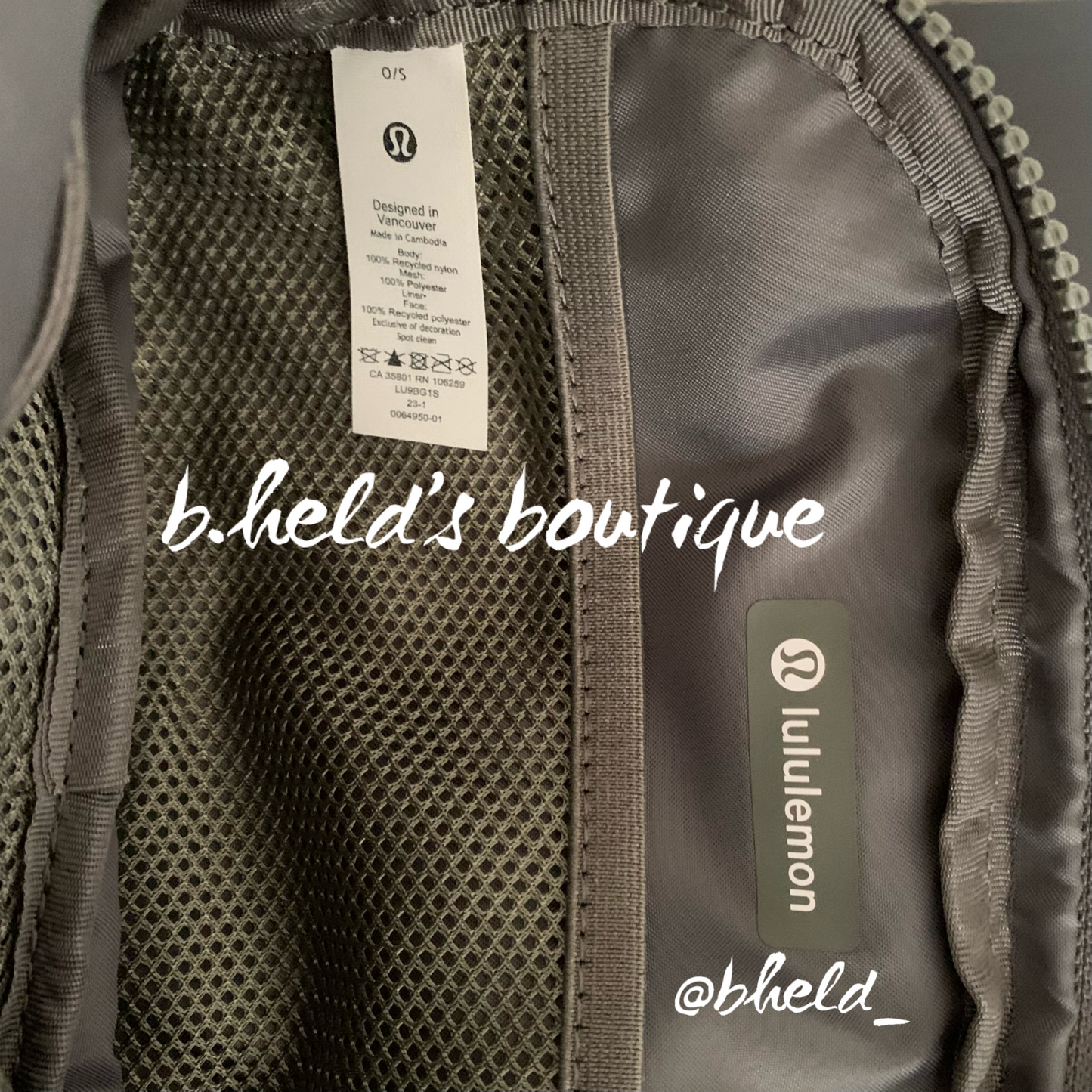 lululemon Everywhere Belt Bag (1 L) in Grey Sage, One Size