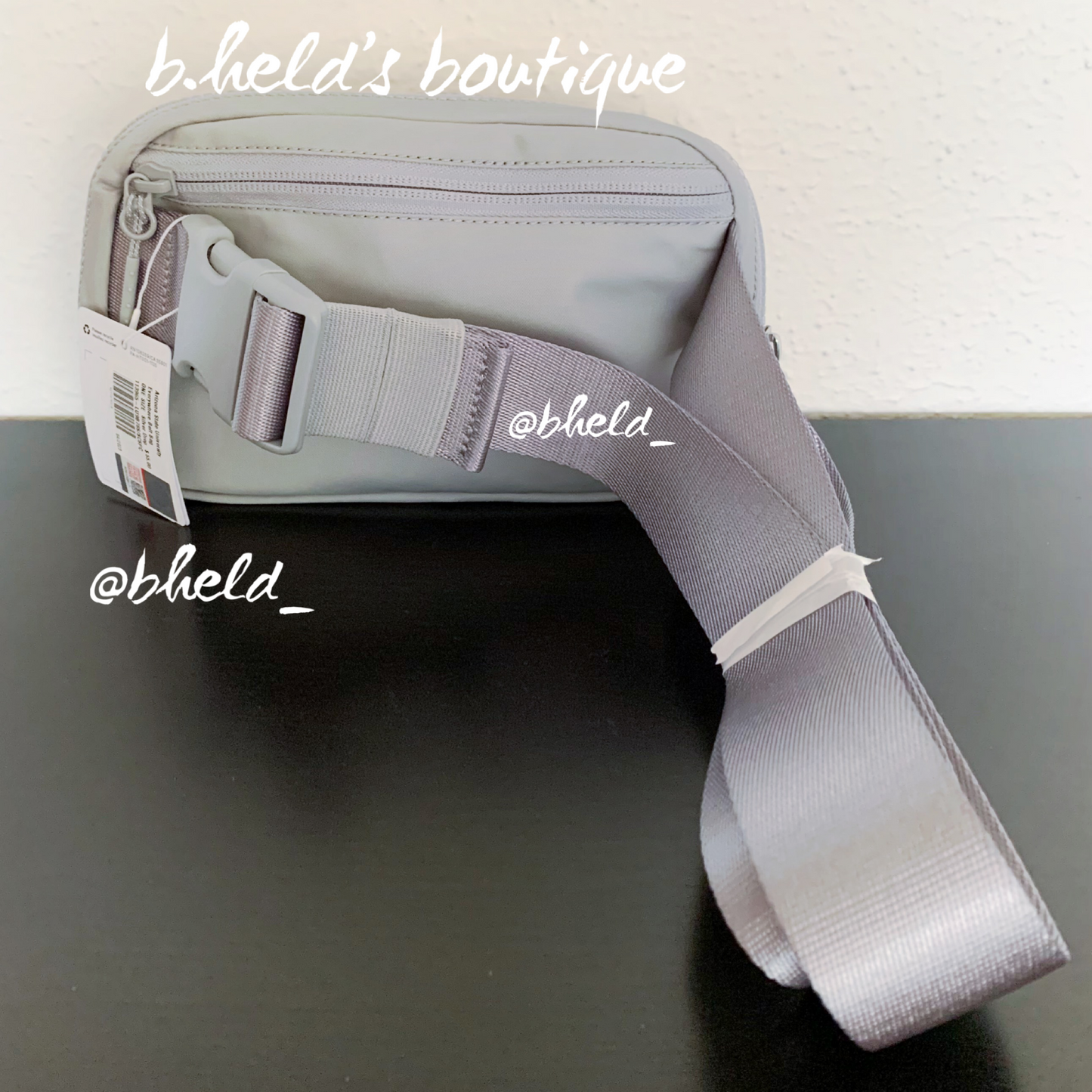 lululemon Everywhere Belt Bag (1 L) in Silver Drop with ASU Sun Devils Fork Logo, One Size