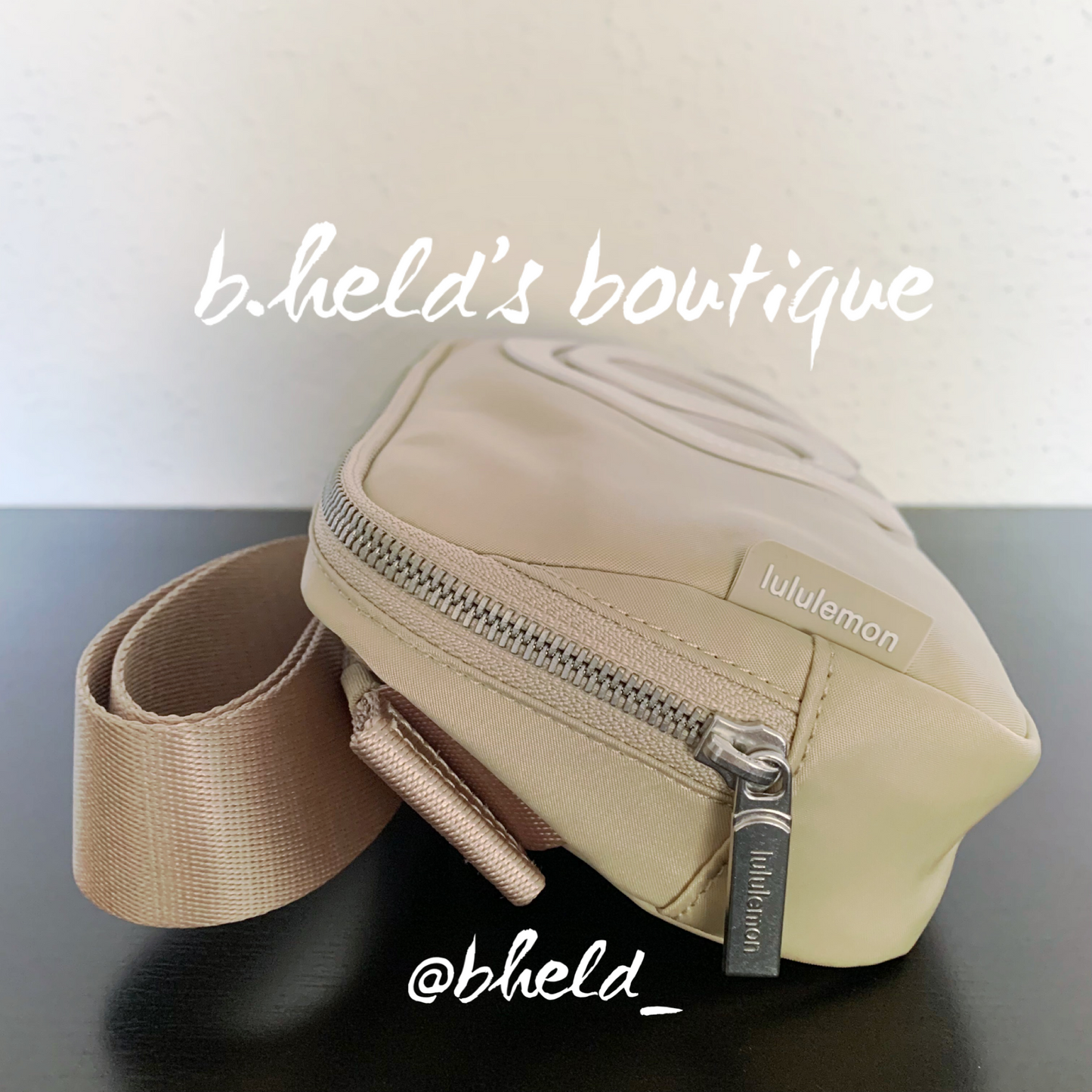 lululemon Everywhere Belt Bag (1 L) in Trench/White Opal, One Size