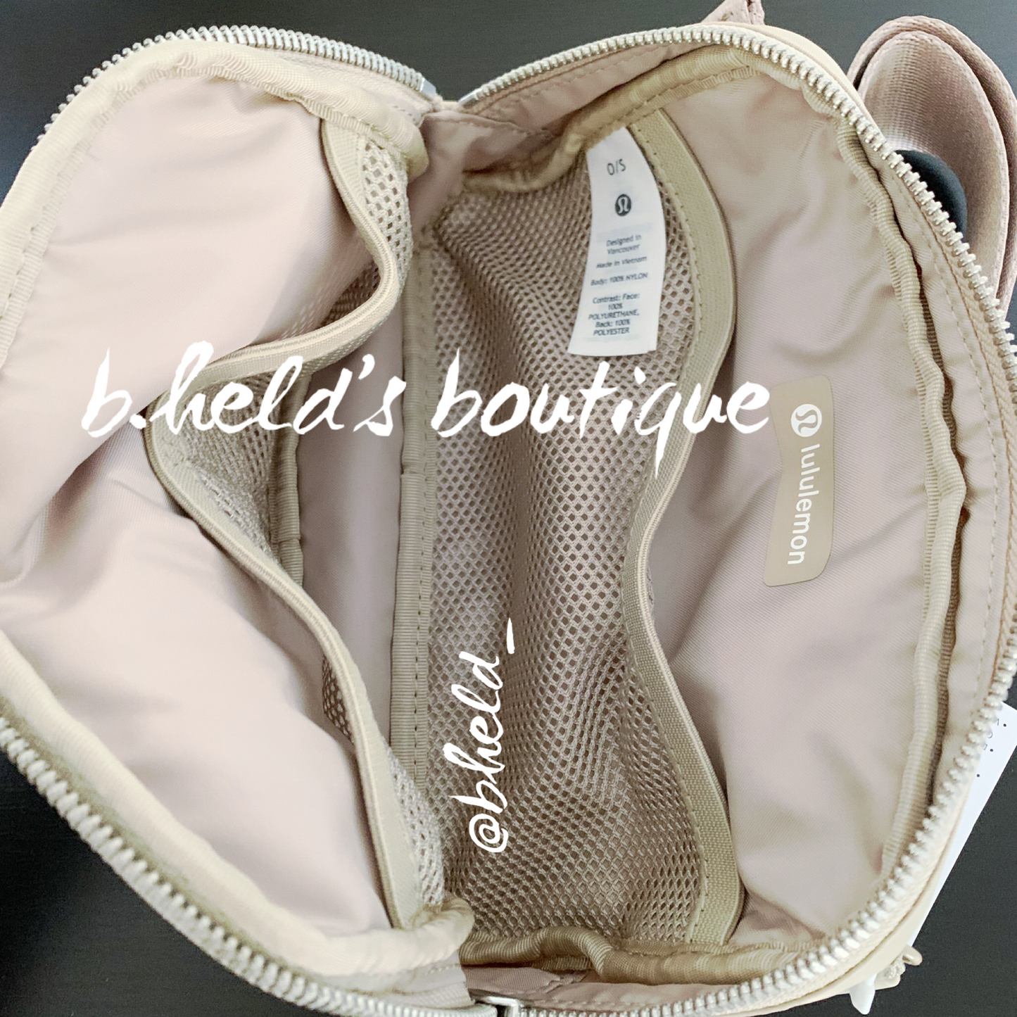 lululemon Everywhere Belt Bag (1 L) in Trench/White Opal, One Size
