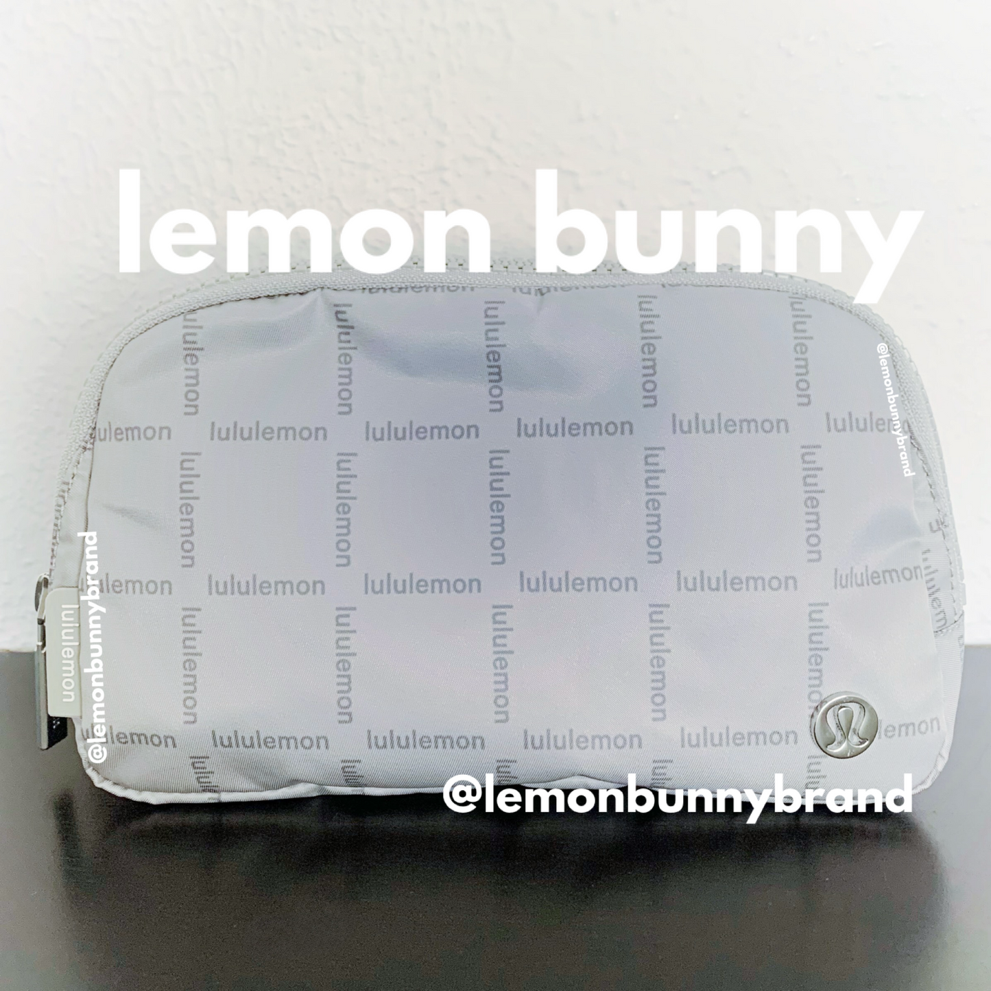 lululemon Everywhere Belt Bag (1 L) in Wordmark Grid Mini Raw Linen, One Size (Version 1)