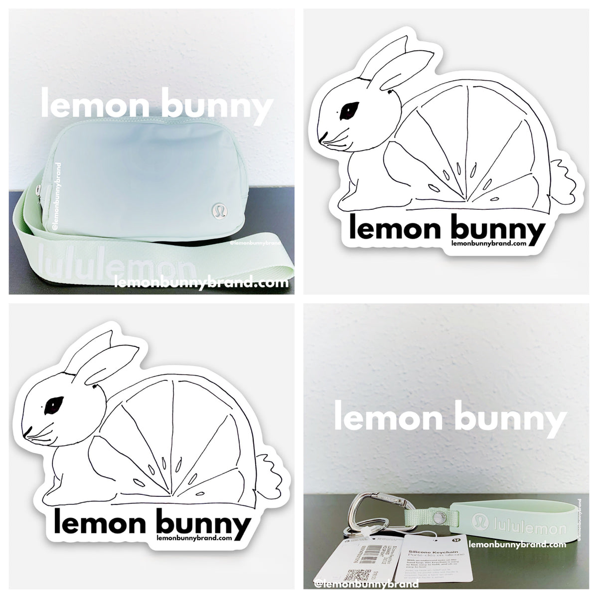 *lemon bunny Curated Bundle: lululemon Everywhere Belt Bag & Silicone Keychain in Kohlrabi Green