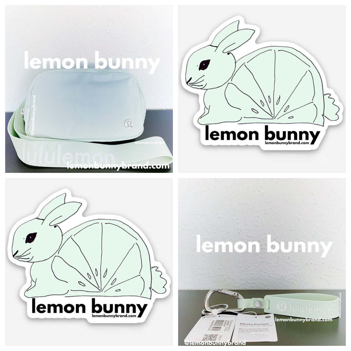 *lemon bunny Curated Bundle: lululemon Everywhere Belt Bag & Silicone Keychain in Kohlrabi Green
