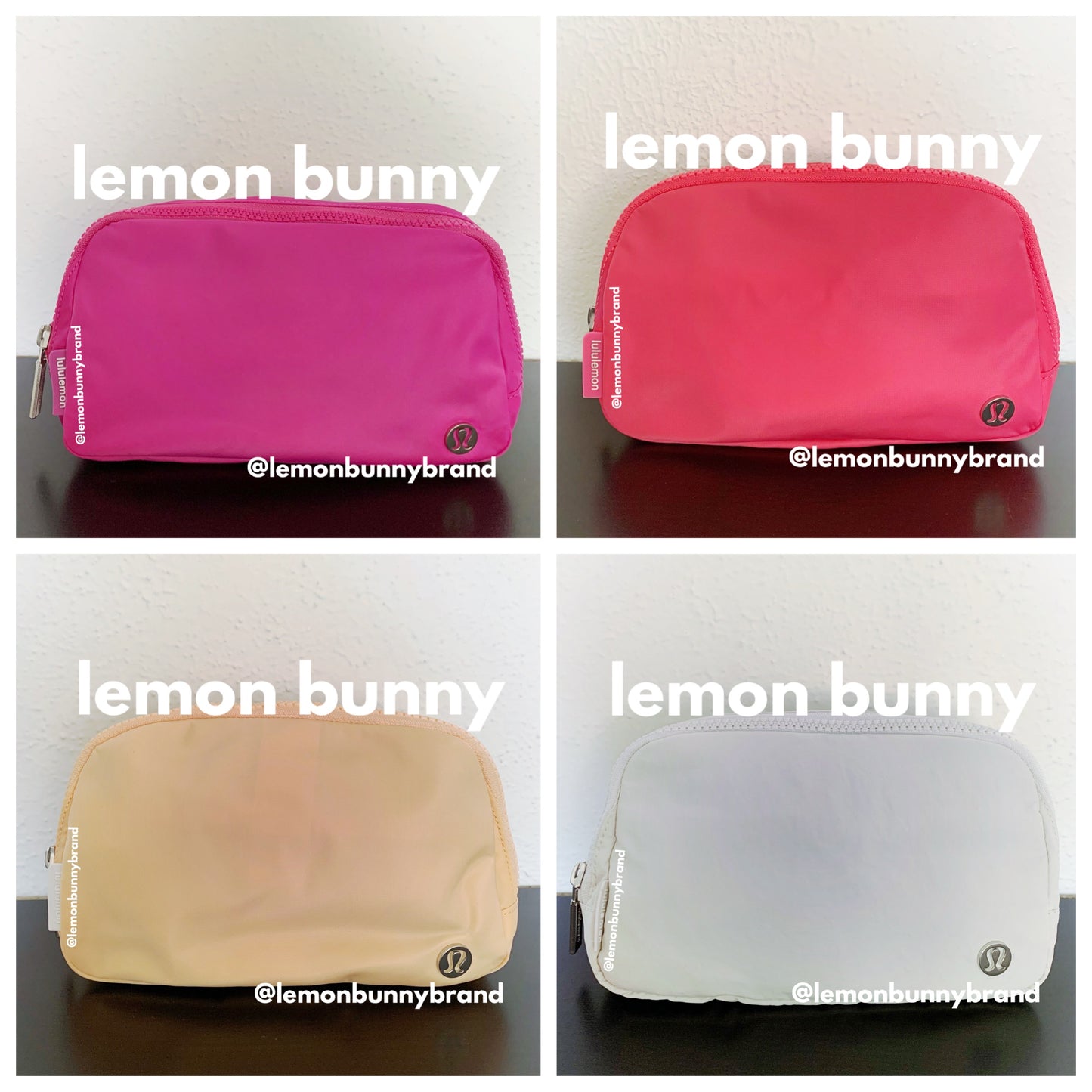 *lemon bunny Curated Bundle: 4 lululemon Everywhere Belt Bags in Ombré Pink Orange