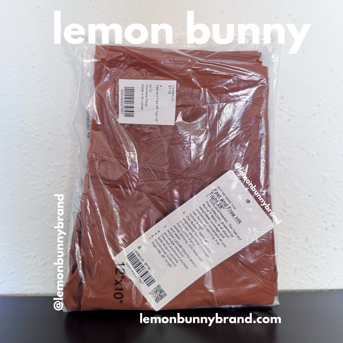 lululemon Fast and Free High-Rise Tight 28" in Butternut Brown, Size 4