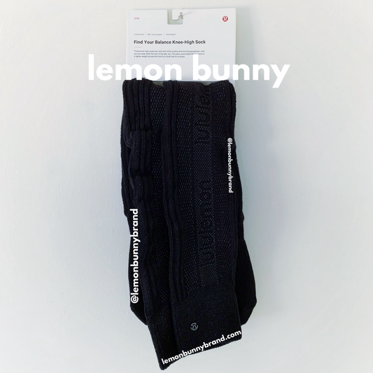 lululemon Find Your Balance Knee-High Sock in Black, Size S/M
