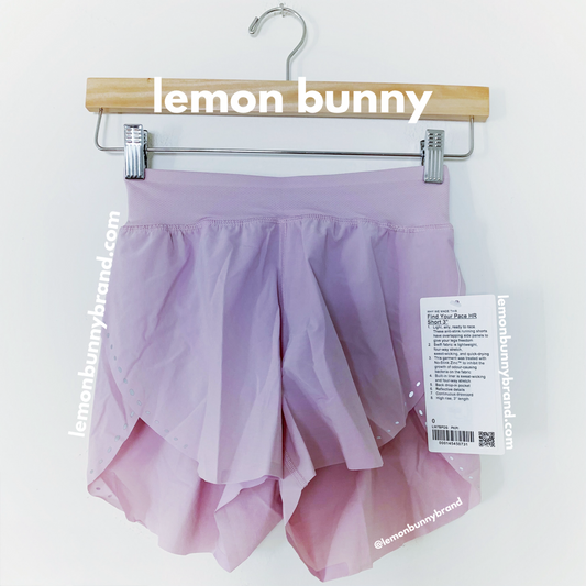 lululemon Find Your Pace High-Rise Lined Short 3" in Pink Peony, Size 0
