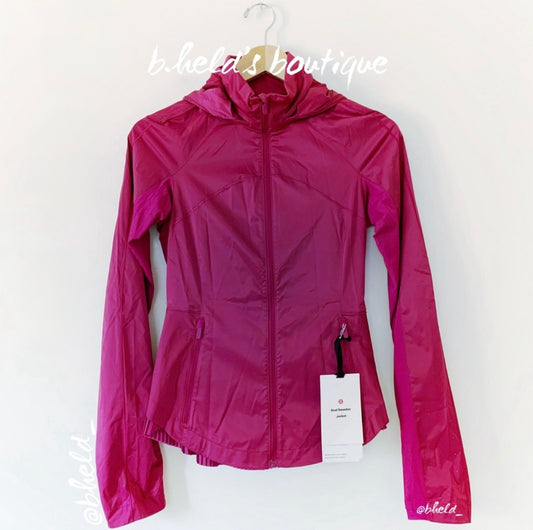 lululemon Goal Smasher Jacket in Magenta Purple, Size 4