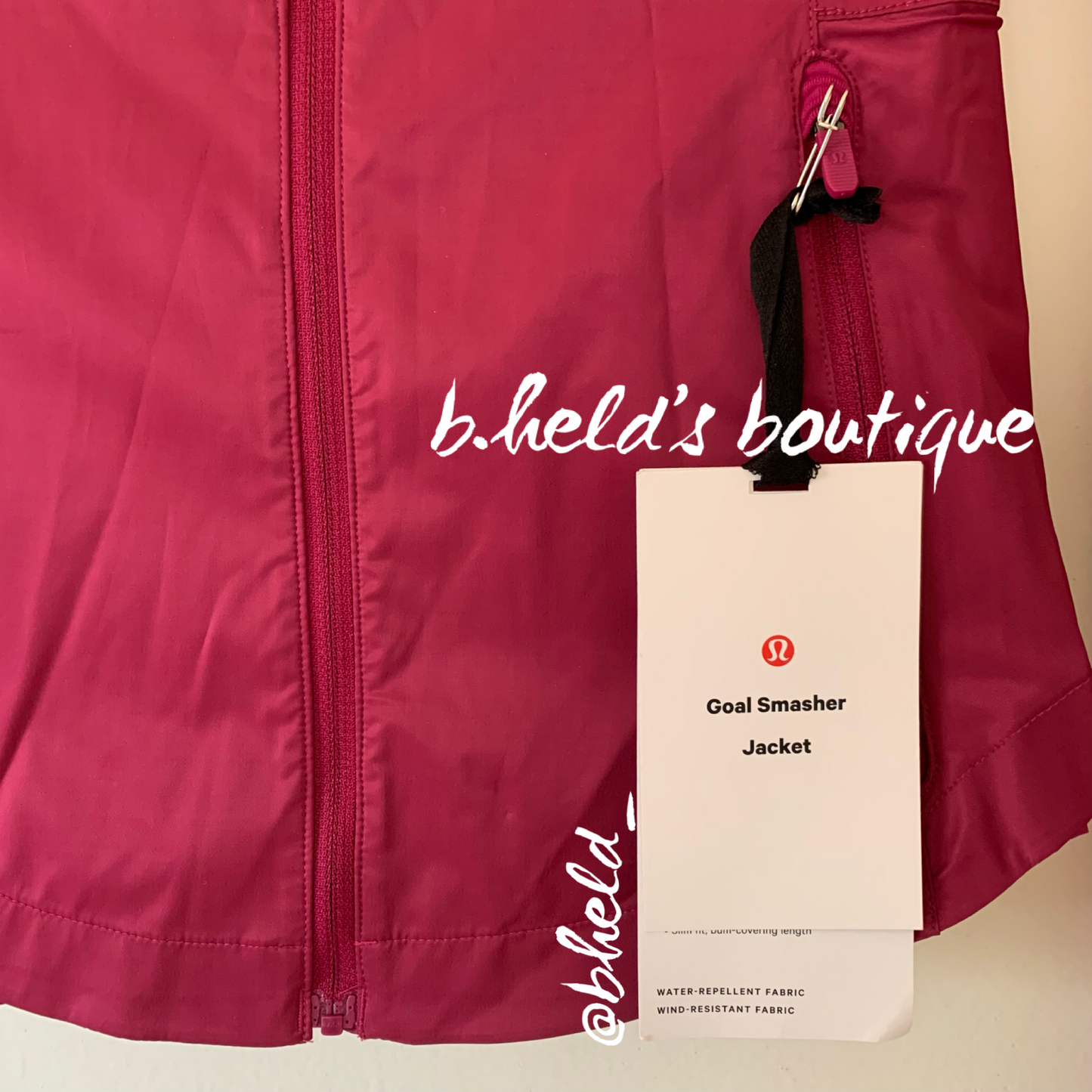lululemon Goal Smasher Jacket in Magenta Purple, Size 4