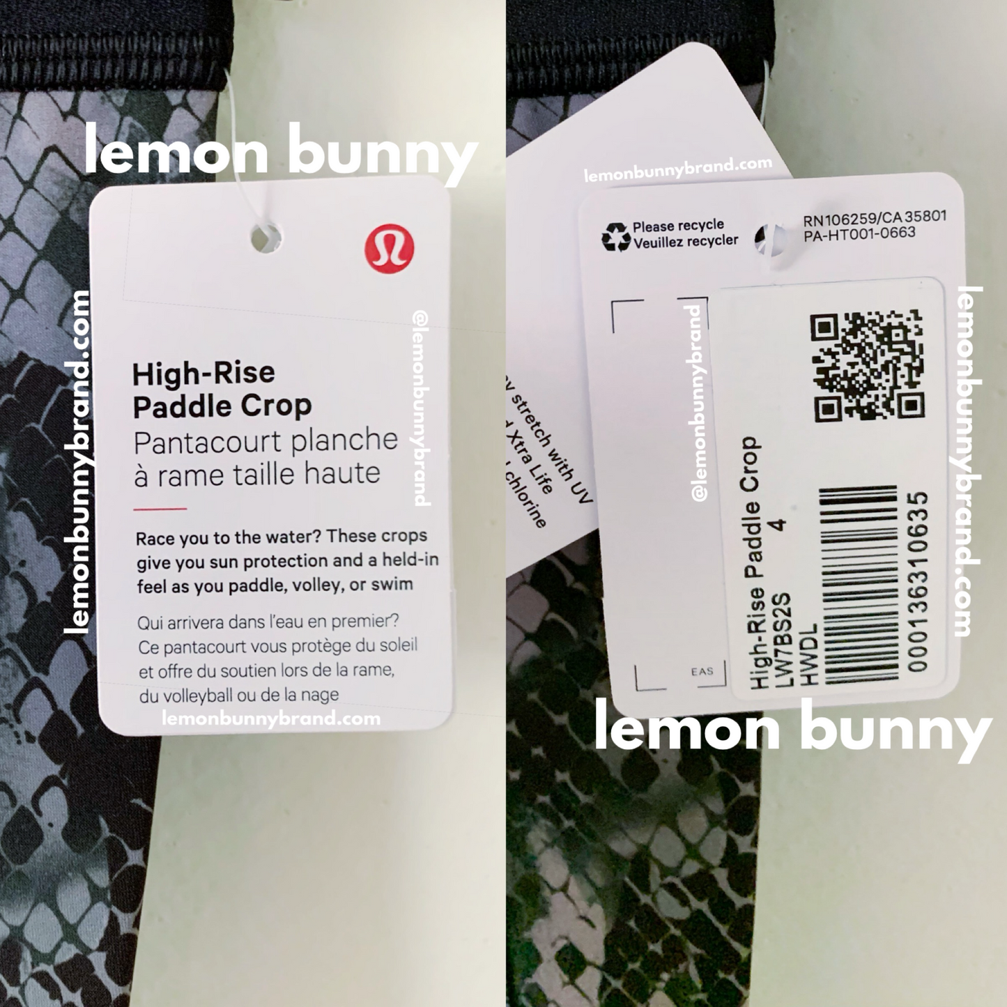 lululemon High-Rise Paddle Crop 15.75" in Hideaway Multi, Size 4