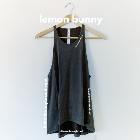 lululemon High Neck Racerback Tank Top in Dark Olive, Size 4