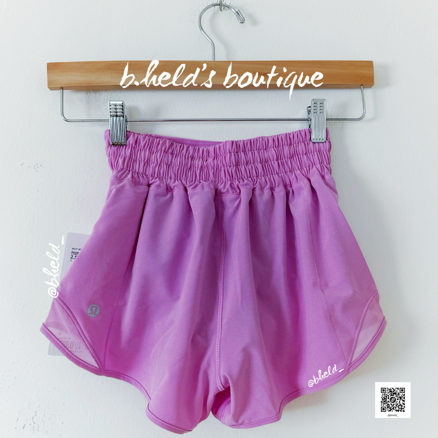 lululemon Hotty Hot High-Rise Lined Short 2.5" in Dahlia Mauve, Size 0