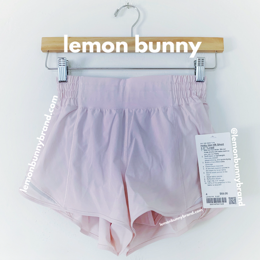 lululemon Hotty Hot High-Rise Lined Short 2.5" in Flush Pink, Size 4