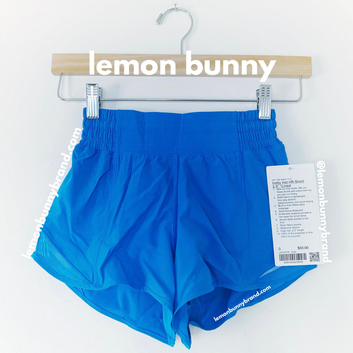 lululemon Hotty Hot High-Rise Lined Short 2.5" in Poolside, Size 0